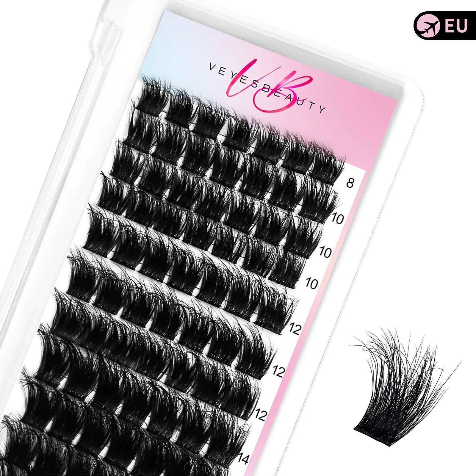 3D Layered Fluffy Lash Clusters