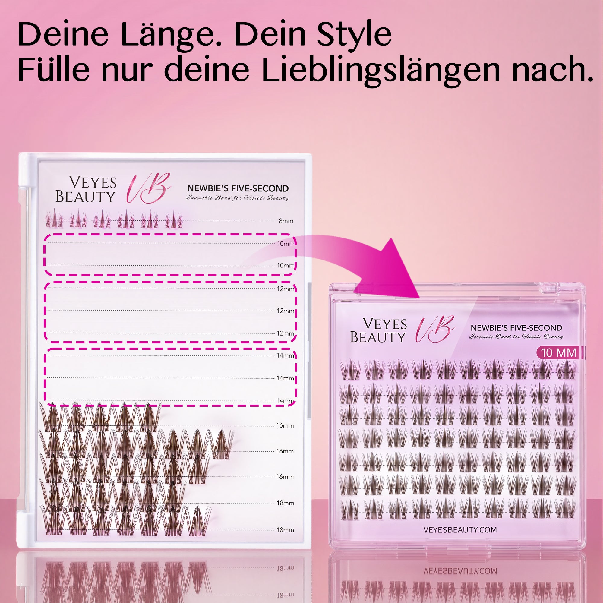 Manga Braun-  Einzellänge