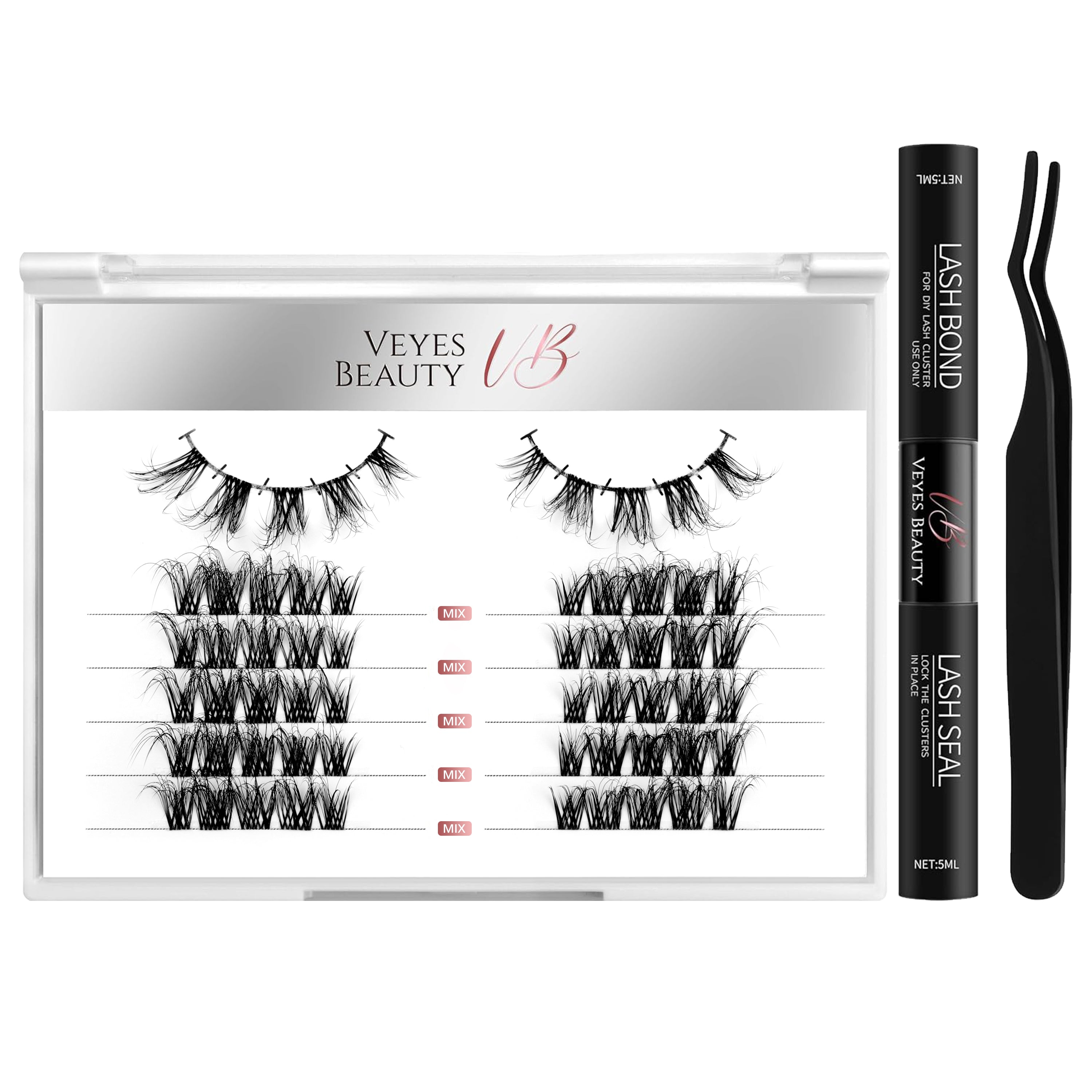 6 Pairs | 3D Layered Pre-cut Lash Clusters